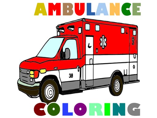 free online games - Ambulance Trucks Coloring Pages