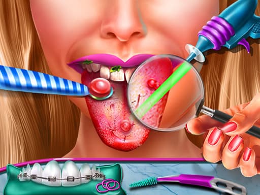 free online games - Ellie Tongue Doctor