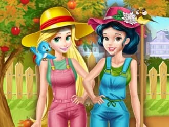 free online games - Princesses Working in the Garden
