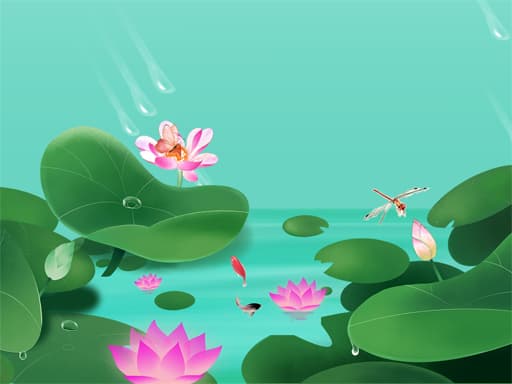 free online games - Lotus Flowers Slide