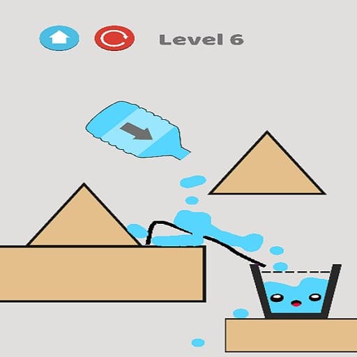 free online games - Happy Glass Draw Line Game 2D