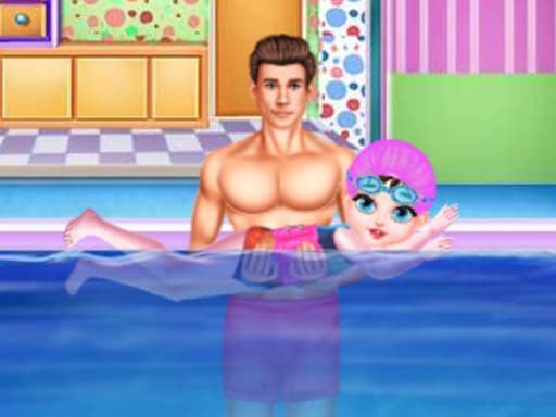 free online games - Baby Taylor Learn Swimming