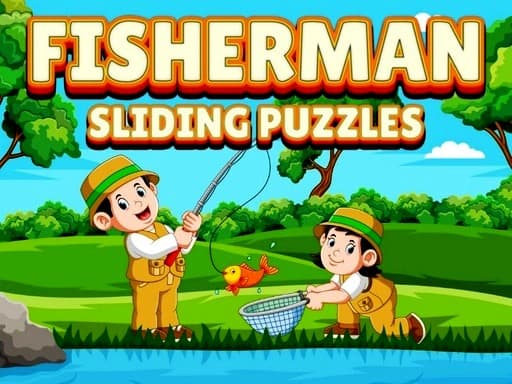free online games - Fisherman Sliding Puzzles