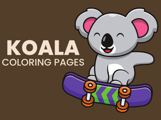free online games - Koala Coloring Pages