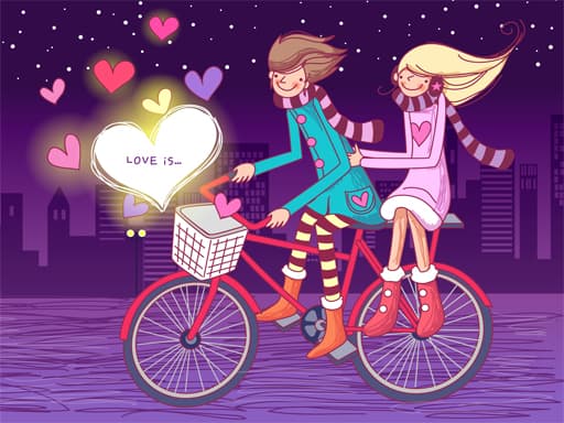 free online games - Love is Sweet Valentine 2 Puzzle
