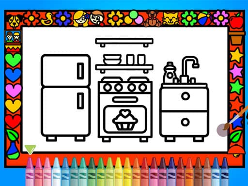free online games - Color and Decorate Rooms