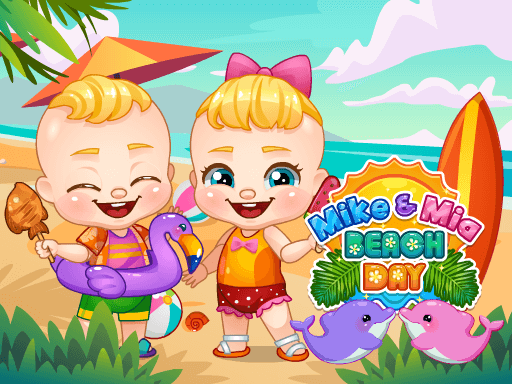 free online games - Mike And Mia Beach Day