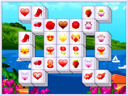 free online games - Valentines Mahjong Deluxe