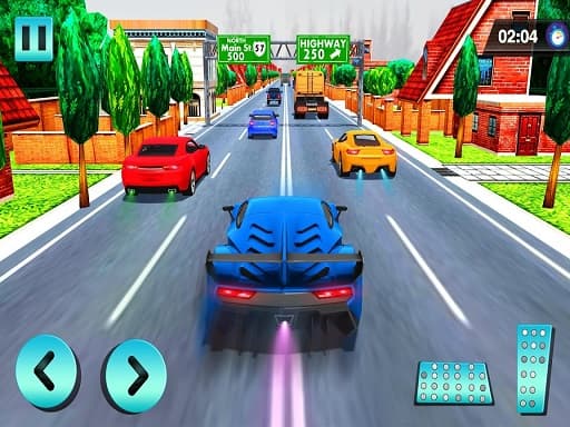 free online games - Car Racing in Fast Highway Traffic