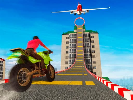 free online games - Sky Bike Stunt 3D