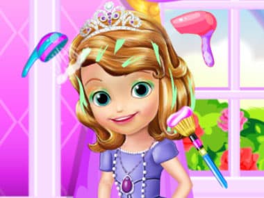 free online games - Little Princess Hair Treatment