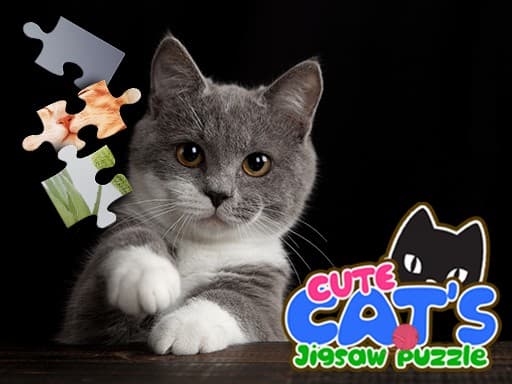 free online games - CUTE CATS JIGSAW PUZZLE