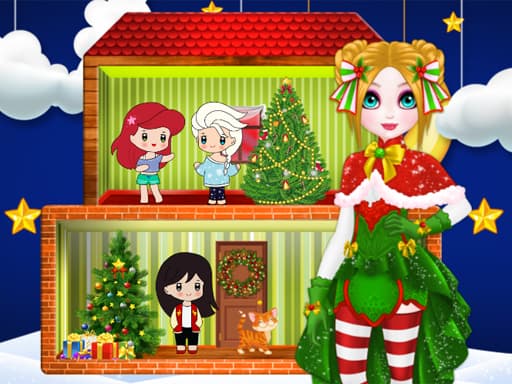 free online games - Christmas Puppet Princess House