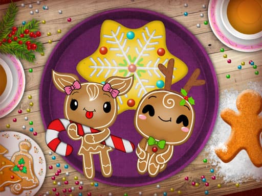 free online games - Christmas Gingerbread Color Me
