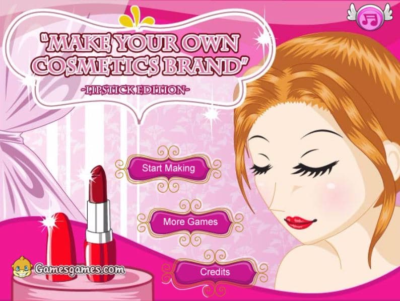 free online games - Make Your Own Cosmetic Brand Spil
