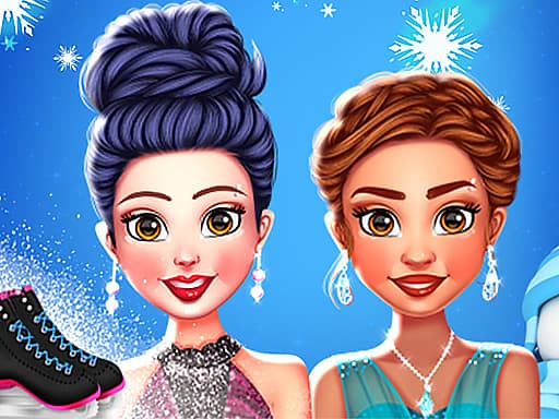 free online games - Princess Winter Ice Skating Outfits