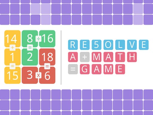 free online games - RESOLVE a math game