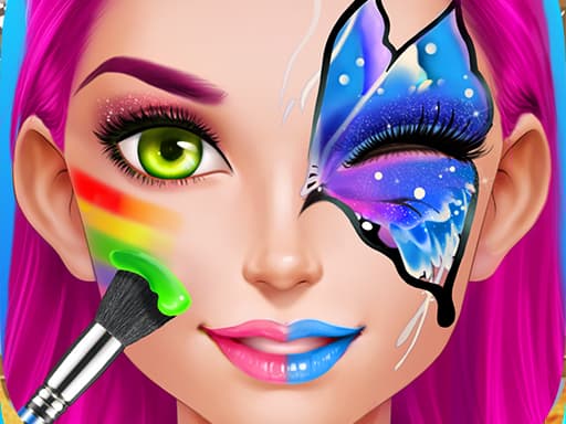 free online games - Face Paint Party Girls Salon
