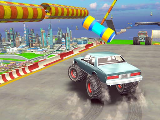 free online games - Impossible Monster Truck race Monster Truck Games 2021