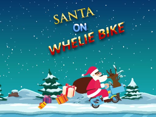 free online games - Santa On Wheelie Bike