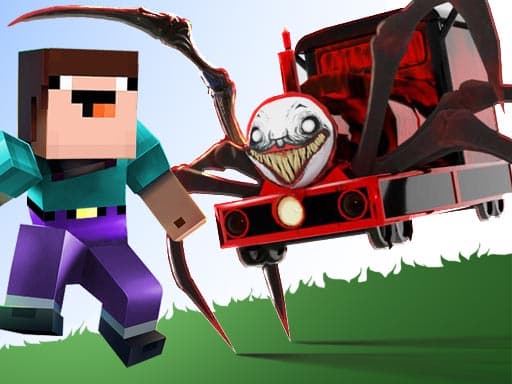 free online games - Noob VS Spider Train