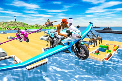 free online games - Flying Motorbike Real Simulator