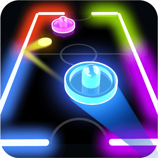 free online games - Glow Hockey HD