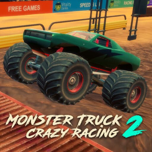 free online games - Monster Truck Crazy Racing 2