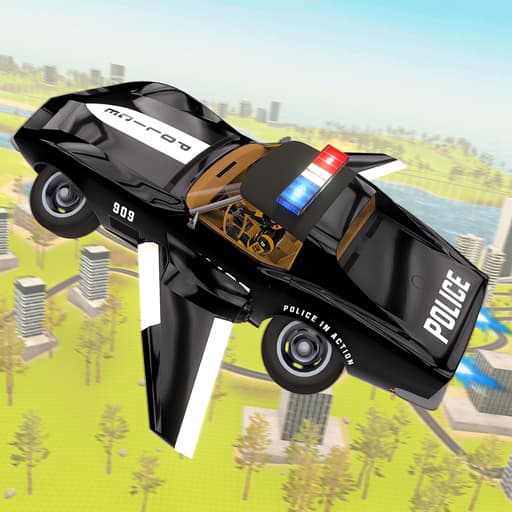 free online games - Flying Car Game Police Games