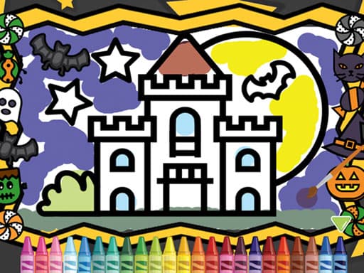 free online games - Kids Coloring Halloween