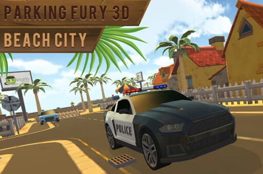 free online games - Parking Fury 3D Beach City