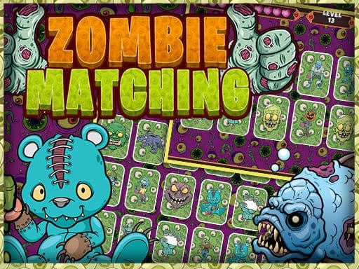 free online games - Zombie Card Games  Matching Card