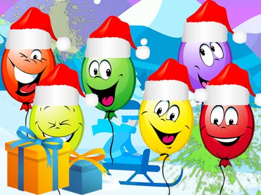 free online games - Christmas Balloons Bursting