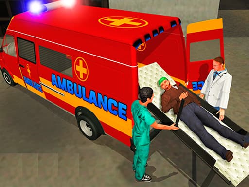 free online games - Ambulance Rescue Driver Simulator 2018