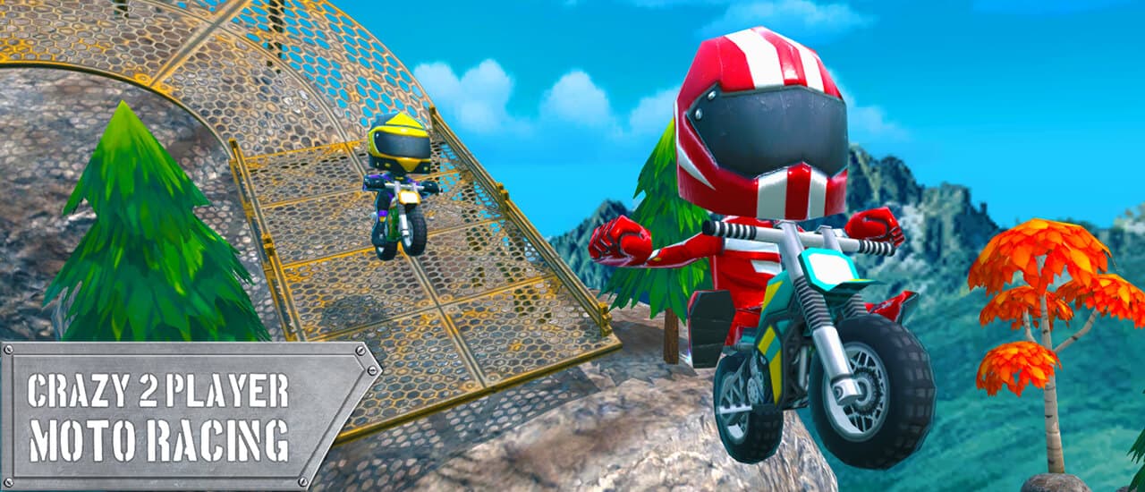 free online games - Crazy 2 Player Moto Racing