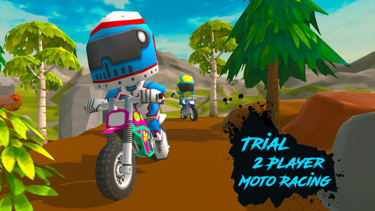 free online games - Trial 2 Player Moto Racing