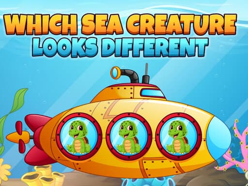 free online games - Which Sea Creature Looks Different