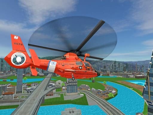 free online games - 911 Rescue Helicopter Simulation 2020