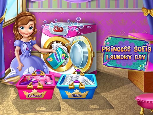 free online games - Young Princess Laundry Day