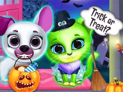 free online games - Scary Makeover Halloween Pet Salon