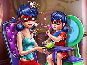 free online games - Dotted Girl Toddler Feed