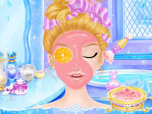free online games - Princess Salon Frozen Party