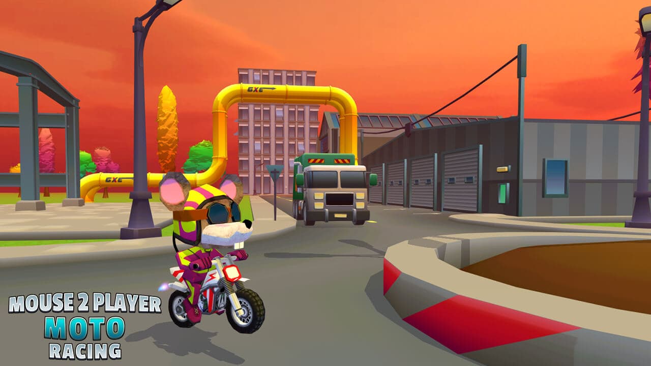 free online games - Mouse 2 Player Moto Racing