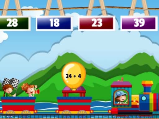 free online games - Math Train Addition