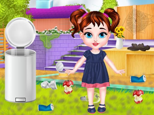 free online games - Baby Taylor Backyard Cleaning