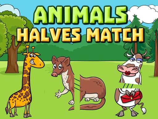 free online games - Animals Halves Match