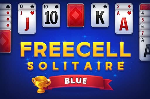 free online games - Freecell Solitaire Blue