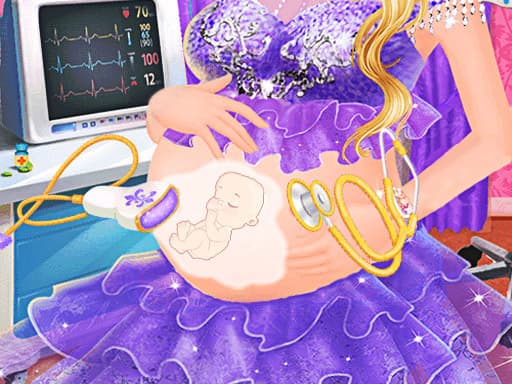 free online games - Pregnant Princess Caring