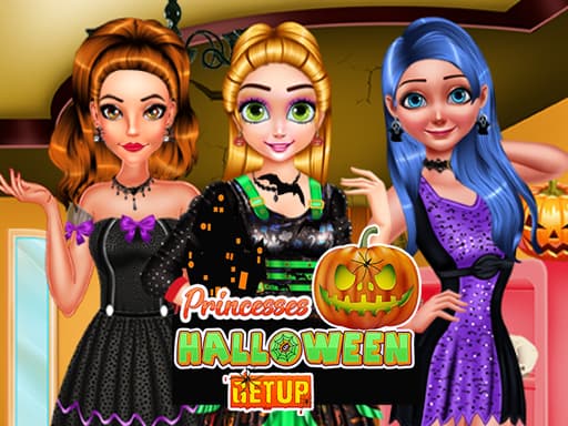 free online games - Princesses Halloween Getup