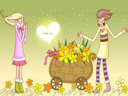 free online games - Love Couple Slide